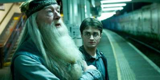 Dumbledore with Harry